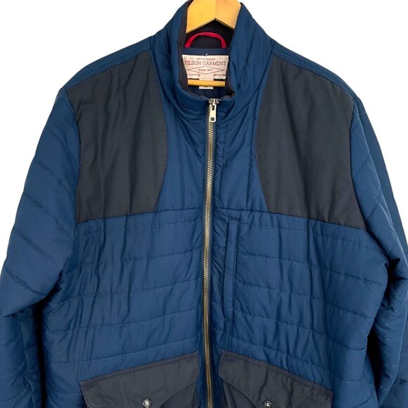 Filson Stryker Jacket Navy Blue Size XXL 2XL Hunting Quilted Full Zip - Picture 2 of 13